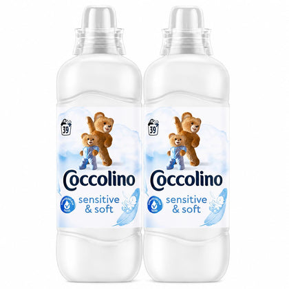 Sensitive & Soft Fabric Softener 975 mL, Pack of 2