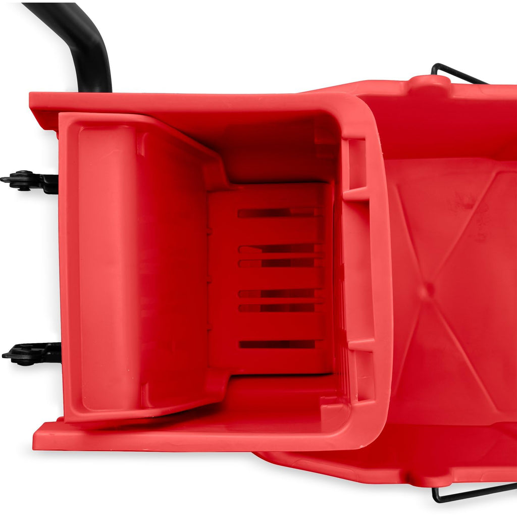 26 Qt Mop Bucket with Side Wringer, Red