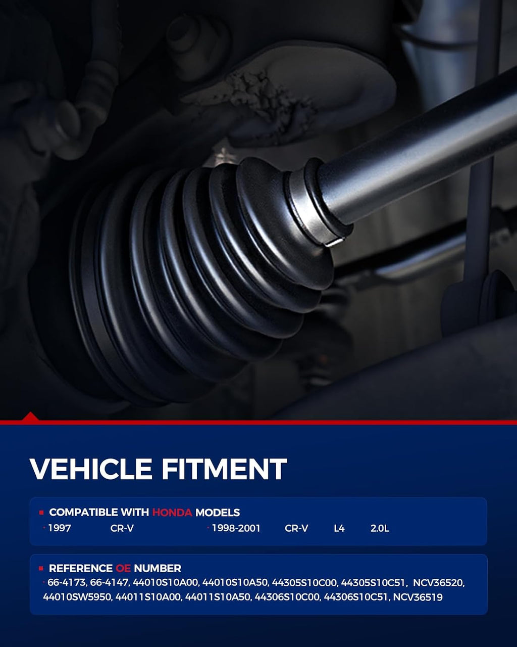 KAX CV Axle Front Driver and Passenger Side Compatible with Honda CR-V