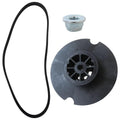WH03X32218 Washer Motor Pulley & Belt w/Nut Set for GE Hotpoint Models GTW460ASJAWW， GTW465ASN1WW， GTW465ASN3WW， GTW465ASN8WW,Replaces WH07X24695 WH39X27601