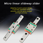 Linear Motion Guides, LML7B Miniature Linear Rail Guide 7mm Width + Slide Block for 3D Printer and CNC Machine (70mm)