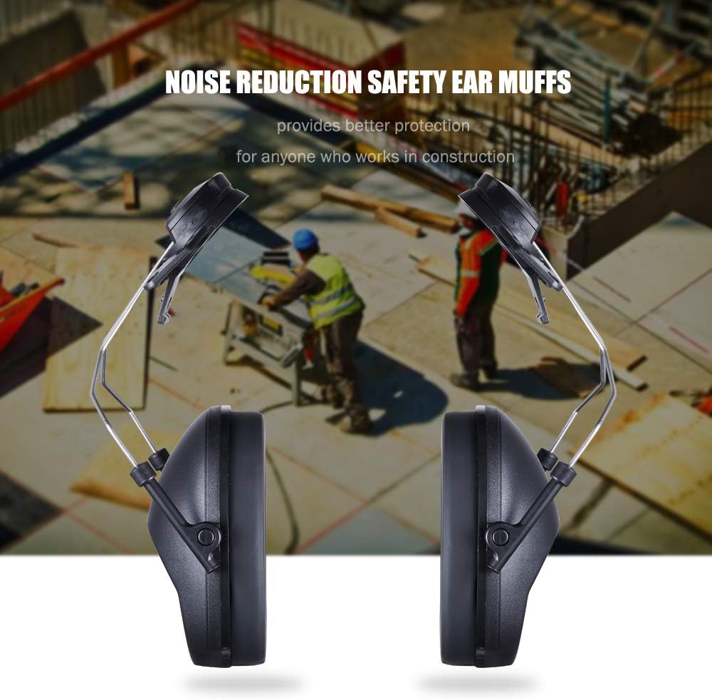 Noise Cancelling Helmet Attachable Ear Muffs Blocking Sound Reduction Ear Protection for Construction Site,Adaptors