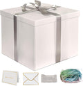 Large White Gift Box with Lid 12x12x10 Inches.