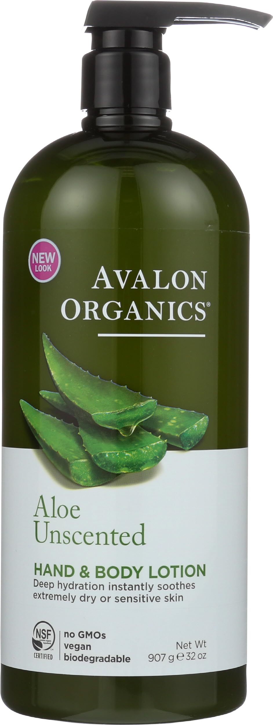 Hand & Body Lotion, Aloe Unscented, 32 Oz