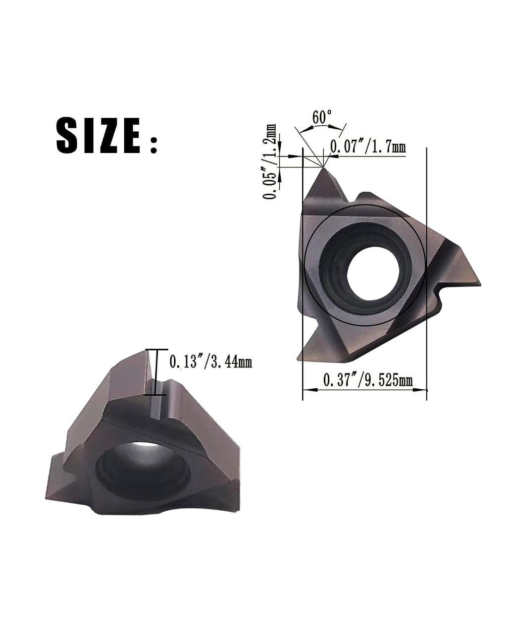 SNL0013M16 SER1616H16 Threading Tool Holder with16ER AG60 Carbide Inserts