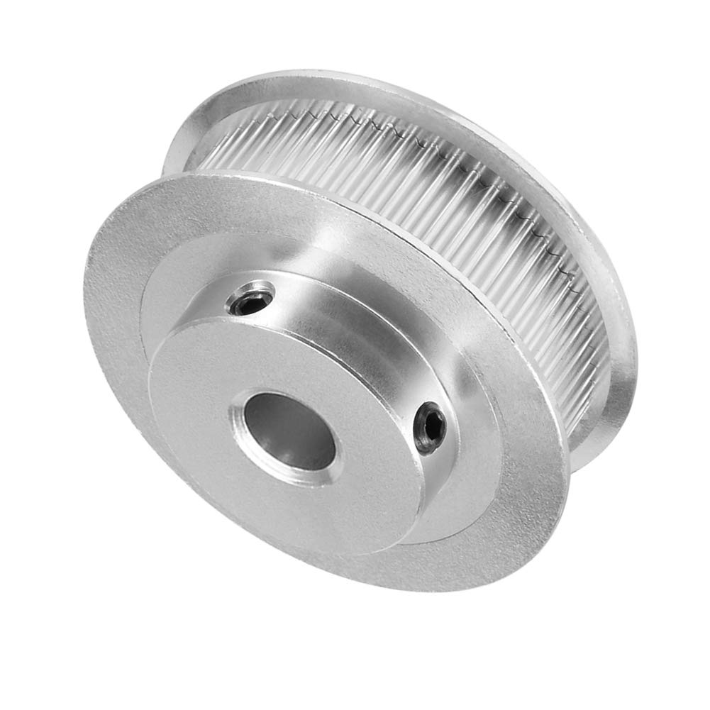 2PCS GT2 Timing Pulley Aluminum Alloy Timing Belt Pulley Synchronous Wheel 3D Printer Accessories for 6mm Width Timing Belt (60 Teeth Bore 8mm)