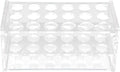 17mm Test Tube Rack with 18 Holes - Sturdy Transparent Centrifuge Tube Holder for 10ml and 15ml Test Fits 10ml 15ml