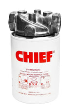 Chief Spin-On Hydraulic Filter Assembly, 10 Micron, 250 PSI, 25 GPM