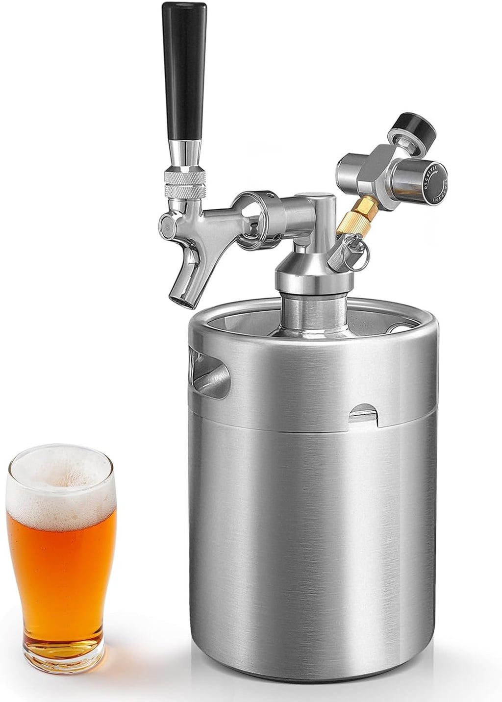 64oz Mini Keg Growler Portable Draft Beer Dispenser System