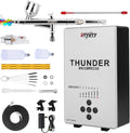 Airbrush Kit with Air Compressor,Portable 27PSI 7 Pressure Levels, 35dB Ultra-Quiet,Dual-Action 0.3mm Airbrush Gun