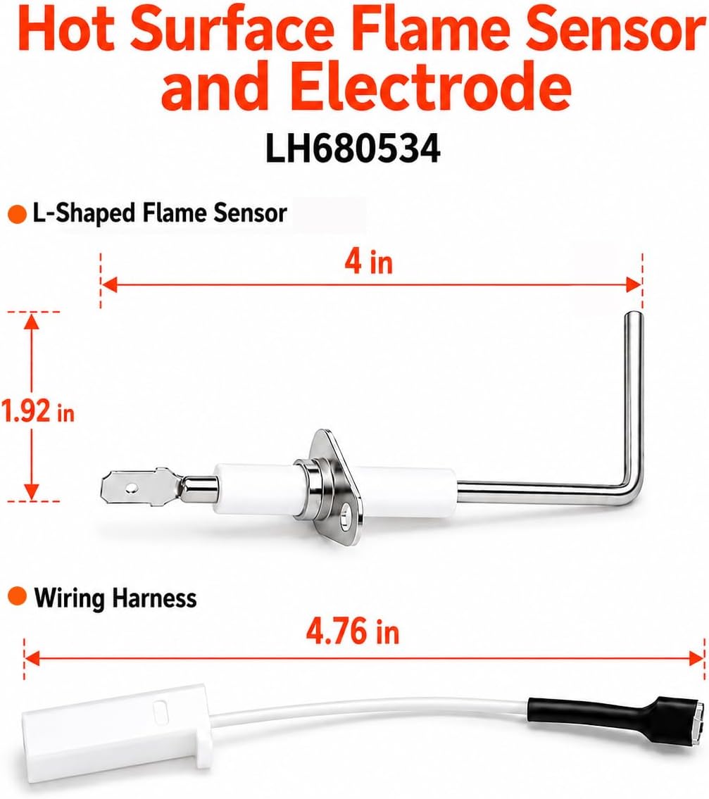 LH680534 Hot Surface Flame Sensor and Electrode