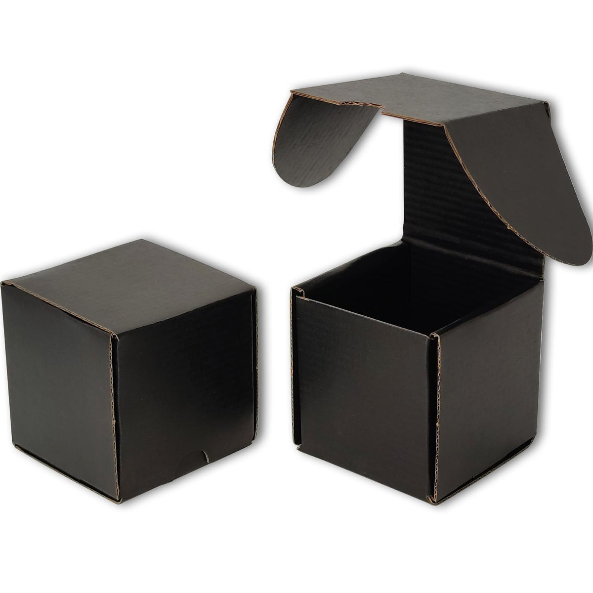 5x5x5 Shipping Boxes Set of 30, Black Mailer Corrugated Cardboard Box