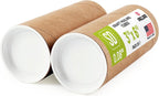3" x 6" Made in USA Kraft Paper Mailing Tube, 2 Tubes, 4 Caps