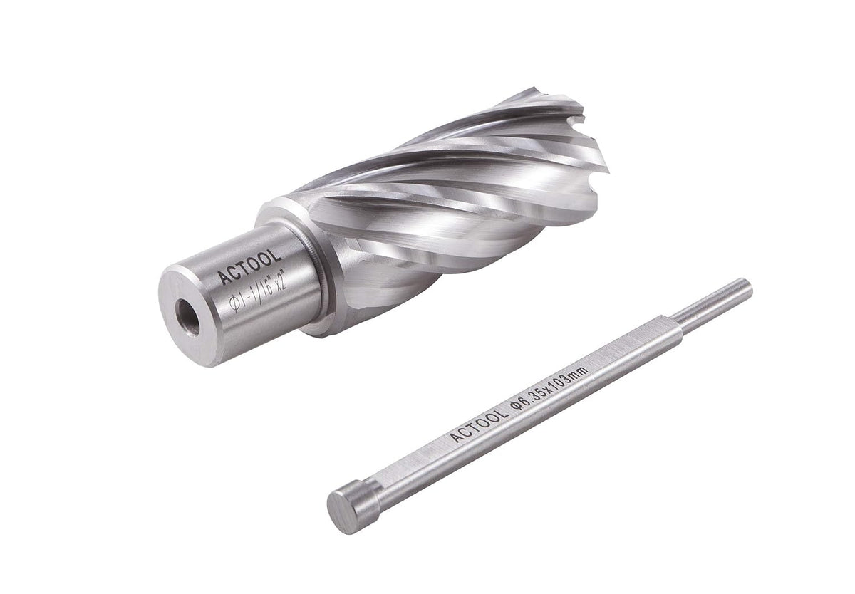 1-1/16" Diameter × 2" Depth of Cut HSS ANNULAR Cutter with 3/4'' Weldon Shank