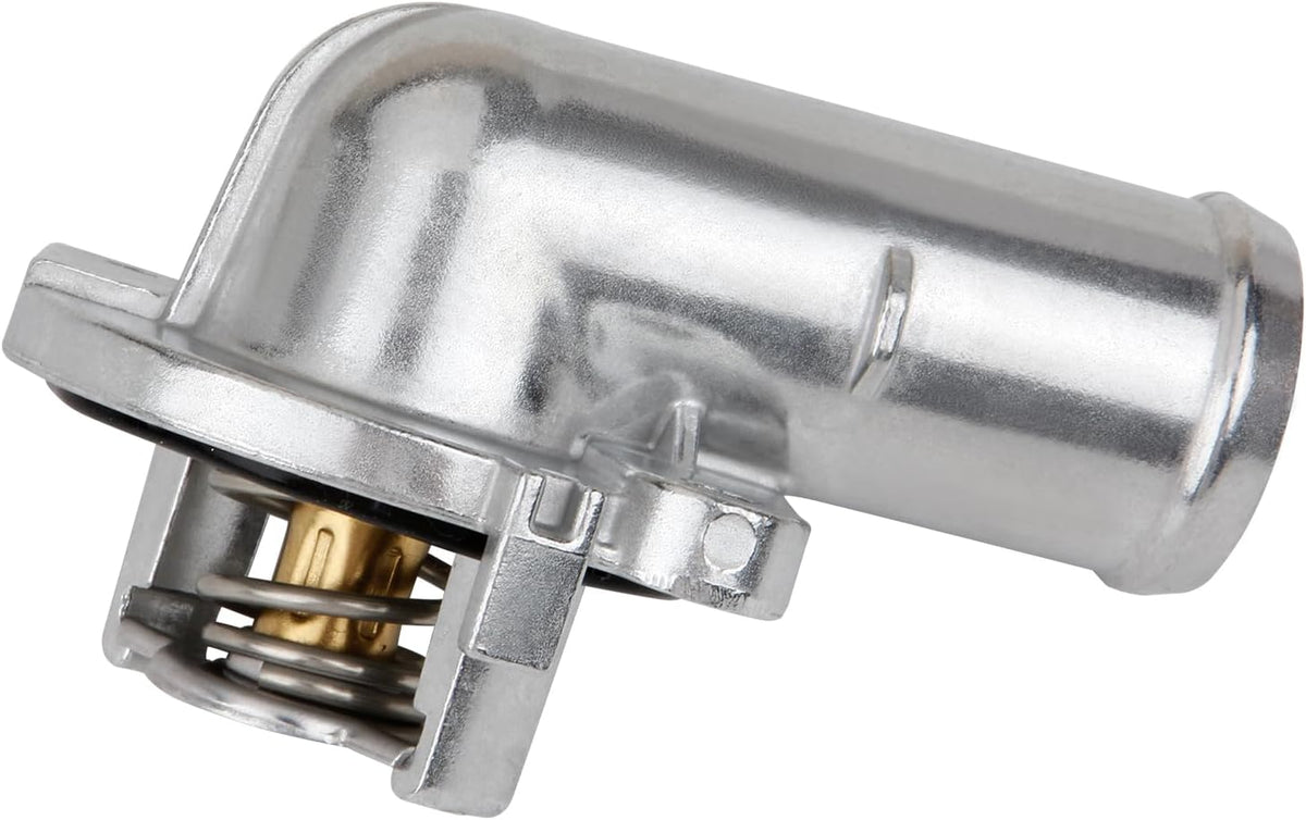 MITZONE Upgrade Aluminum Thermostat Housing Assembly Compatible with 2011-2021 Jeep Dodge RAM Chrysler 3.6L 3.2L V6 Vehicles - 200 Town & Country Avenger Grand Caravan Cherokee