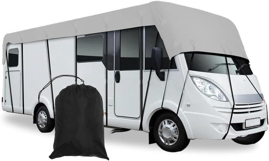 Travel Trailer Cover 210D Oxford Cloth Travel Trailer Cover Wind, Rain and Snow Proof Class A Rv Cover Camper Cover