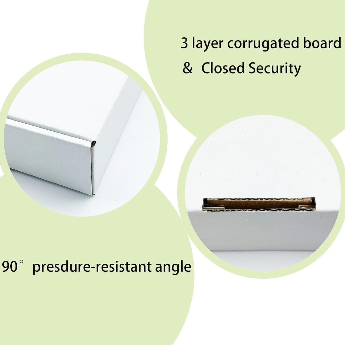 White Shipping Boxes 9x7x2 inch 25 Pack,Corrugated Mailers for E-Commerce