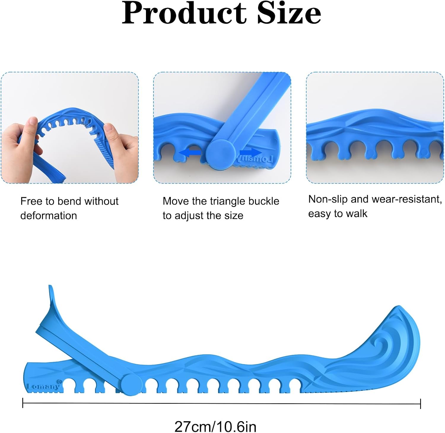 Ice Skate Guards Ice Skate Blade Covers Skate Blade Protector | 1 Pair of Adjustable Skate Guards for Hockey or