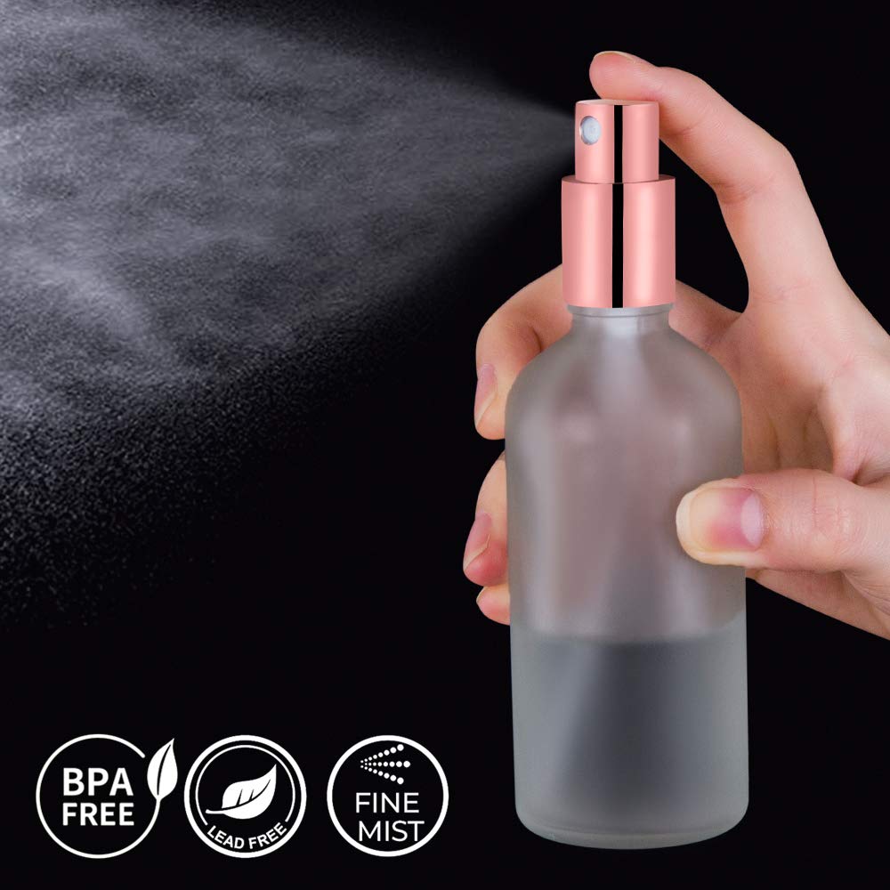 Small Glass Spray Bottle, 3.4oz, 2 Pack