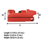Master Lock 491B Lockout Tagout Circuit Breaker, Tall and Wide Toggles, 2A CR