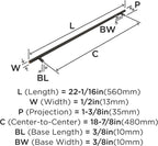 18-7/8" Bar Pulls Oil-Rubbed Bronze Drawer Pull