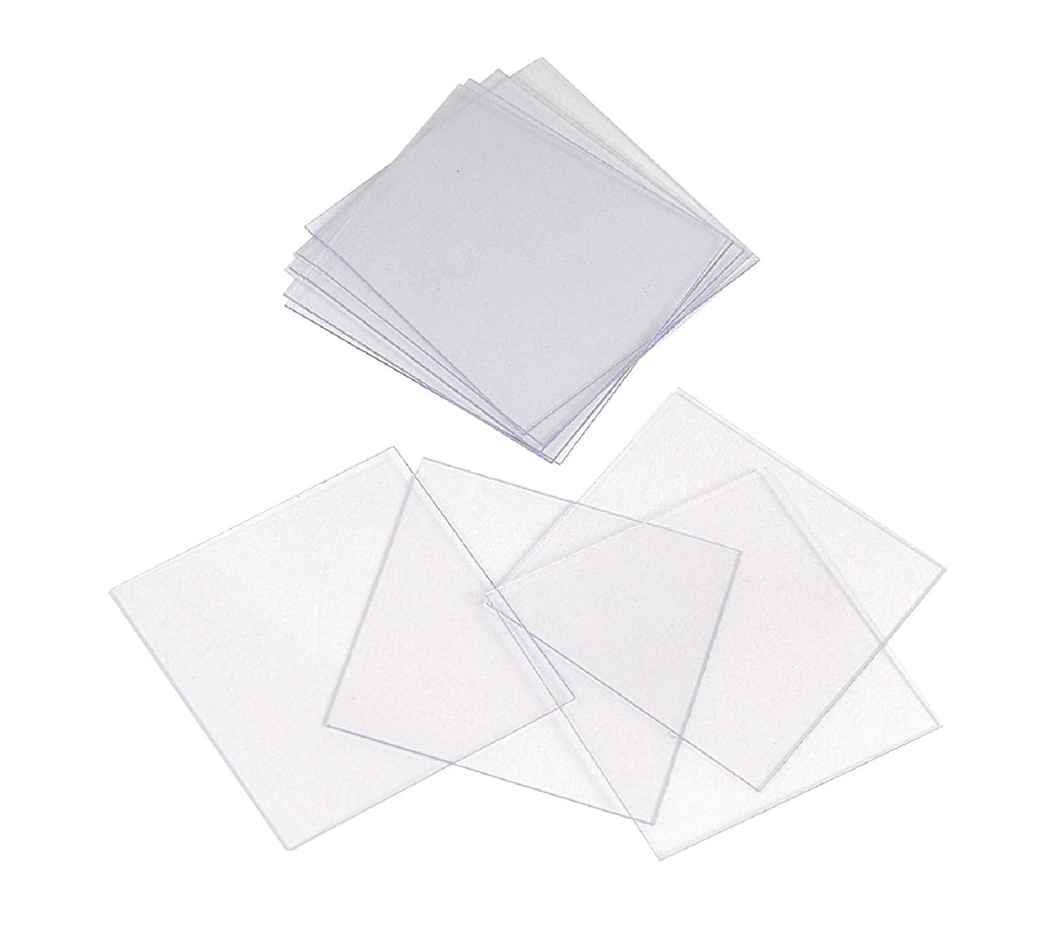 CS-S22-100 Square 22mm x 22mm Cover Slips 100 Count | 100 piece pack of 22mm x 22mm, pre-cleaned microscope square