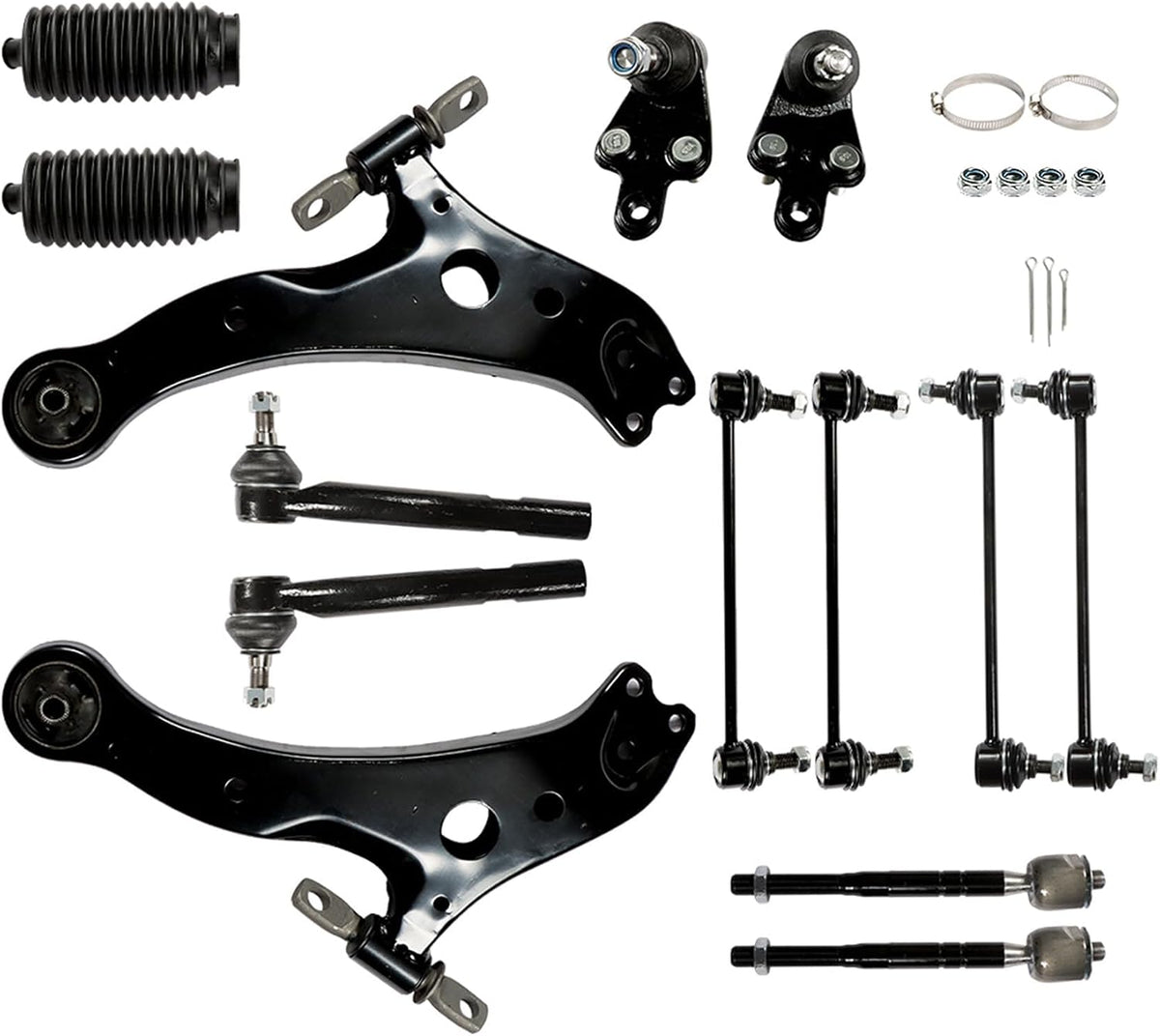 labwork 14Pc Front Suspension Kit Control Arms Replacement for Toyota Camry 2007-2011