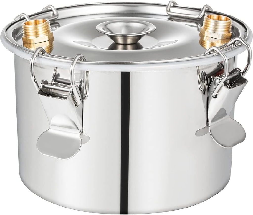 Distilling Kit Shine Still Home Brewing Distillery Kit 5 Gallon with Stainless Pot and Thumper Water Pump Copper Coil