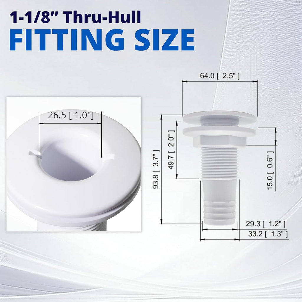 HXH 1-1/8 Inch x 6 FT Bilge Pump Hose Installation Kit