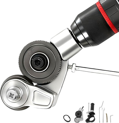 Metal Nibbler Drill Attachment, Heavy-Duty Sheet Metal Cutter for Electric Drill, Double-Cut Nibbler Tool for Fast