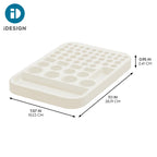 Plastic Divided Battery Organizer Insert, Coconut