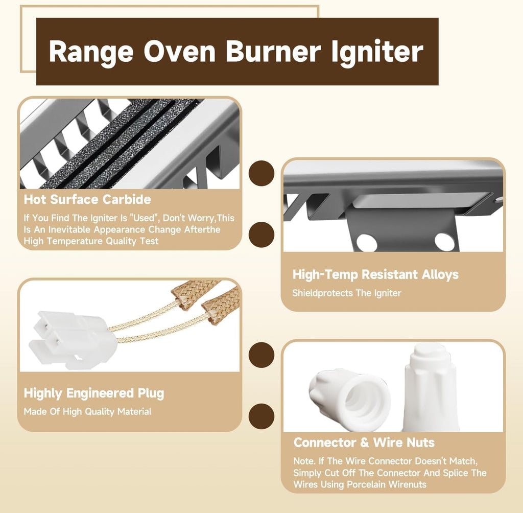 Gas Range Oven Burner Igniter Compatible With Bosch HGI8054UC 00755058