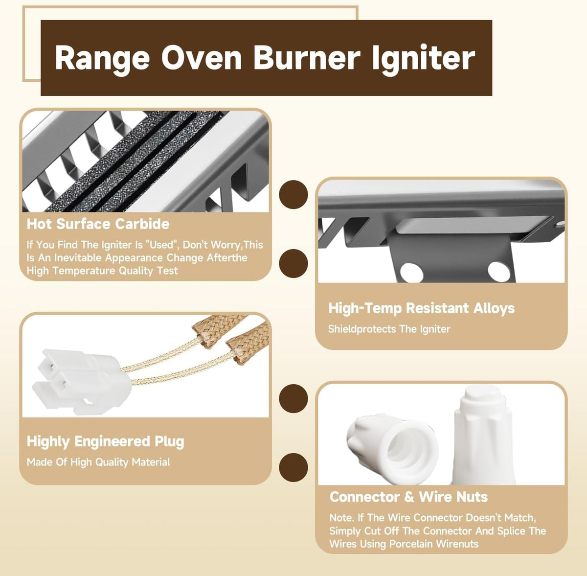 Gas Range Oven Burner Igniter Compatible With Bosch HGI8054UC 00755058