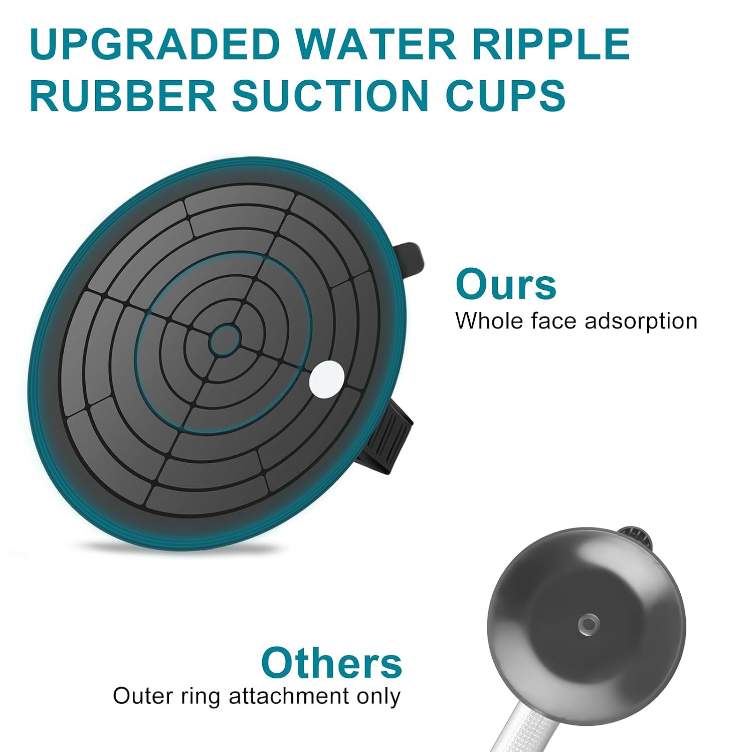 8" Glass Suction Cups, Heavy Duty Tile Suction Cup Tool with Metal Hand