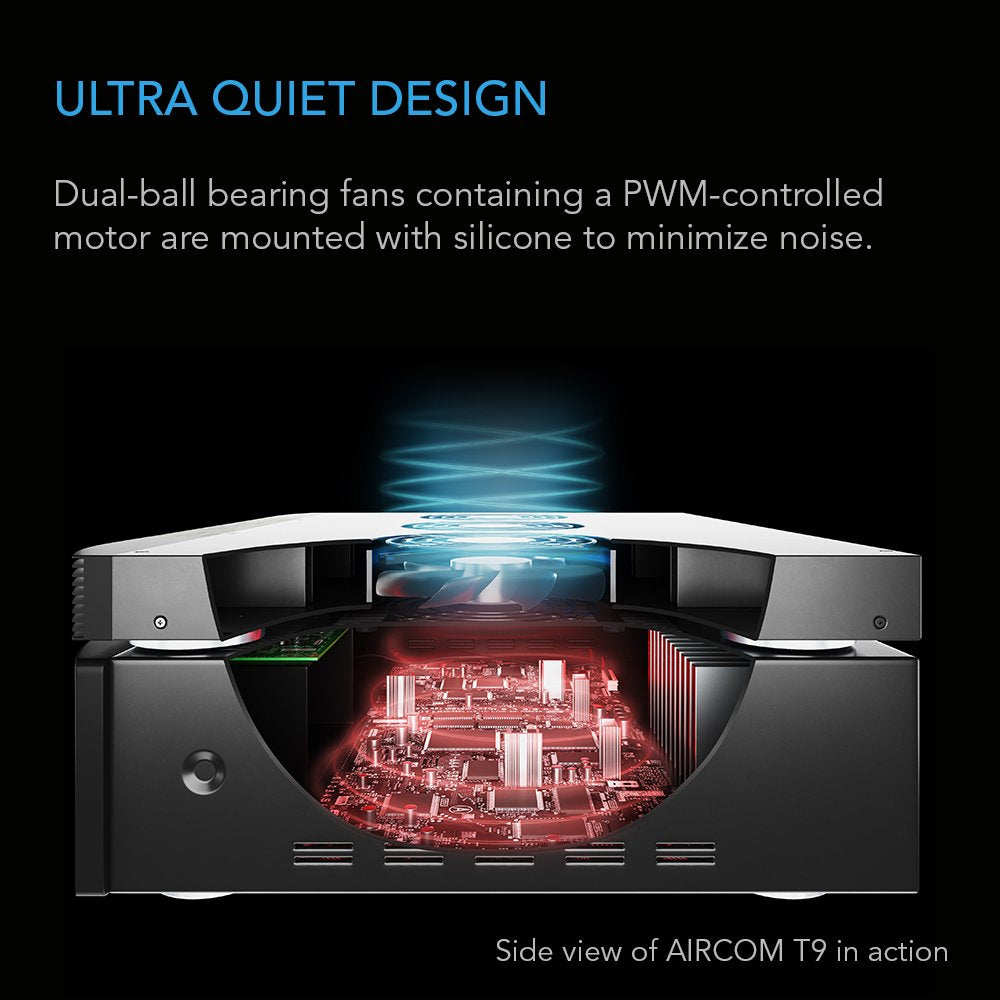 AC Infinity AIRCOM T9, Quiet Cooling Fan System 17" Top-Exhaust