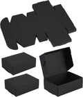 20pcs Black Corrugated Board Postal Boxes Small Shipping Boxes 3.26"x2.36"x1.18" Foldable Paper Mailer Boxes for