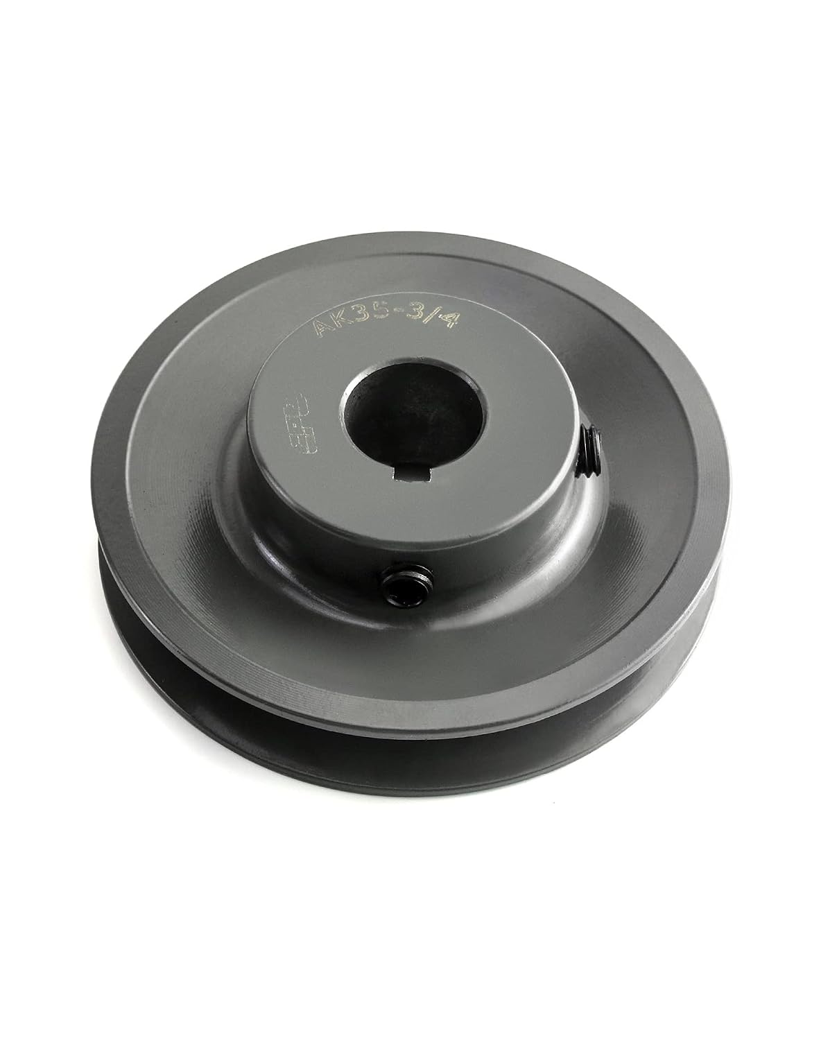 QWORK AK3534 Single Groove Web Sheaves, 3.55" OD 3/4" Bore V-Belt Sheave, A Belt Section, Cast Iron,for V-Belt