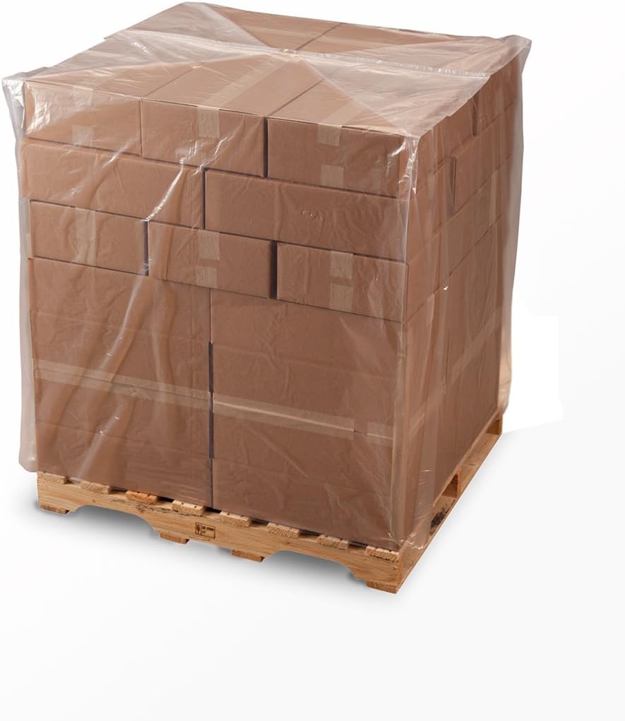 48 X 42 X 48" 2 Mil Clear Pallet Covers (100/Roll) - Laddawn 10490