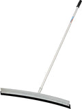 Professional AquaDozer Max Kit, 36” Smooth Surface Curved Floor Squeegee and 48” Dual End Pole, Rubber Blade Scrubber