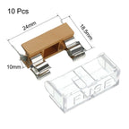 uxcell 10pcs 250V 6A Dual Terminals 5 x 20mm Fuse PCB Panel Mount Holder Case