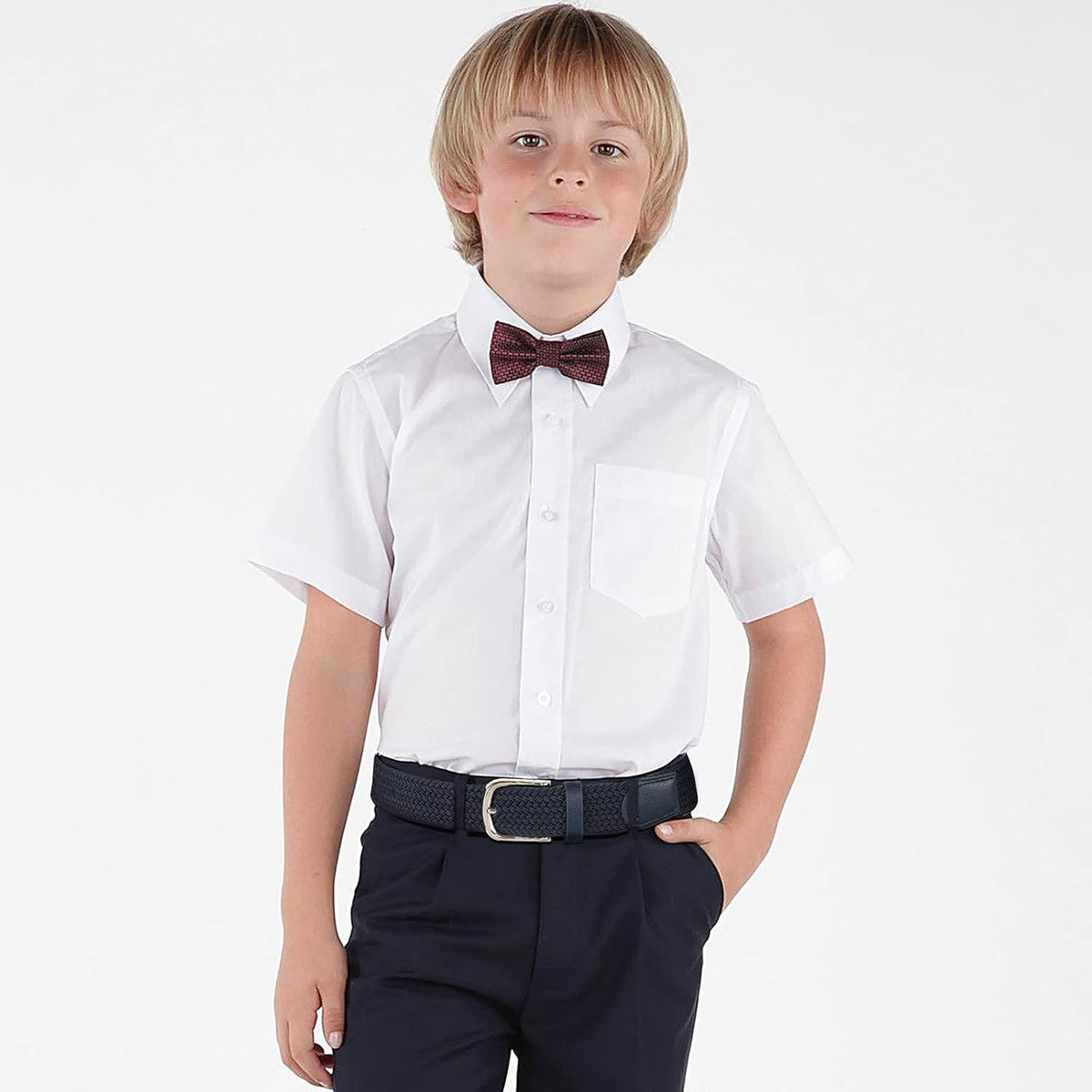 Kids Elastic Braided Belt - Stretch Golf Belts for Boys and Girls | Easy No-Hole Fit for Ages 4-12, Ideal for Golf