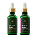 Beauty Facial Skin Care Set, Brightening, Firming, Hydrating, Dry Face, Dermatologist Tested - Vitamin C Serum