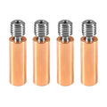 4pcs All Metal Bimetal Heatbreak Copper Titanium TC4 Throat High Temperature for Creality 3D Printer CR10 Hotend