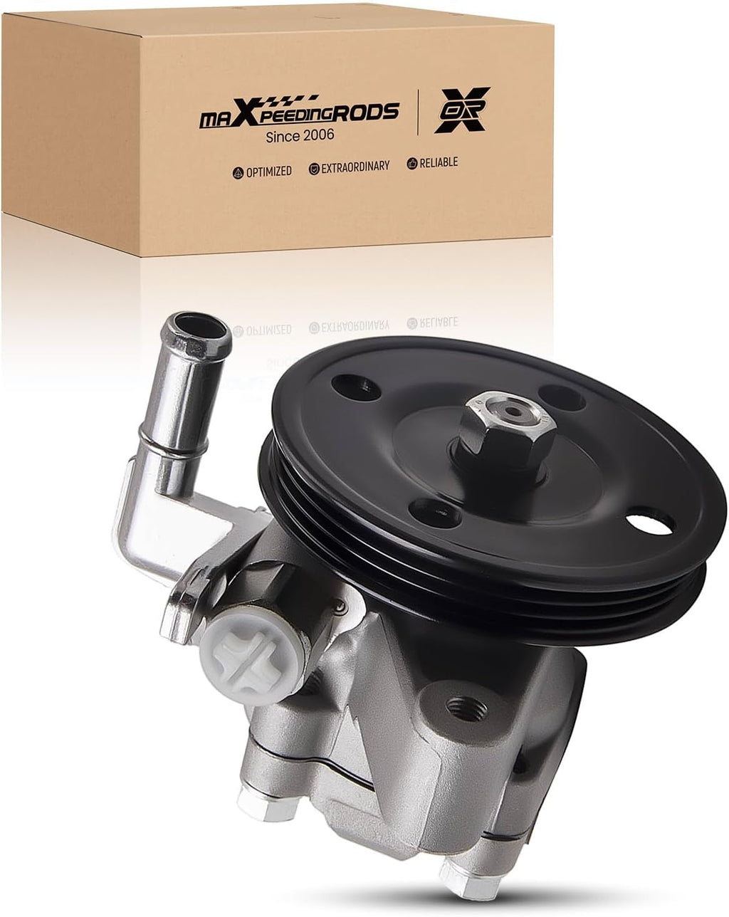 maXpeedingrods Power Steering Pump w/Pulley for Hyundai 2.0L DOHC