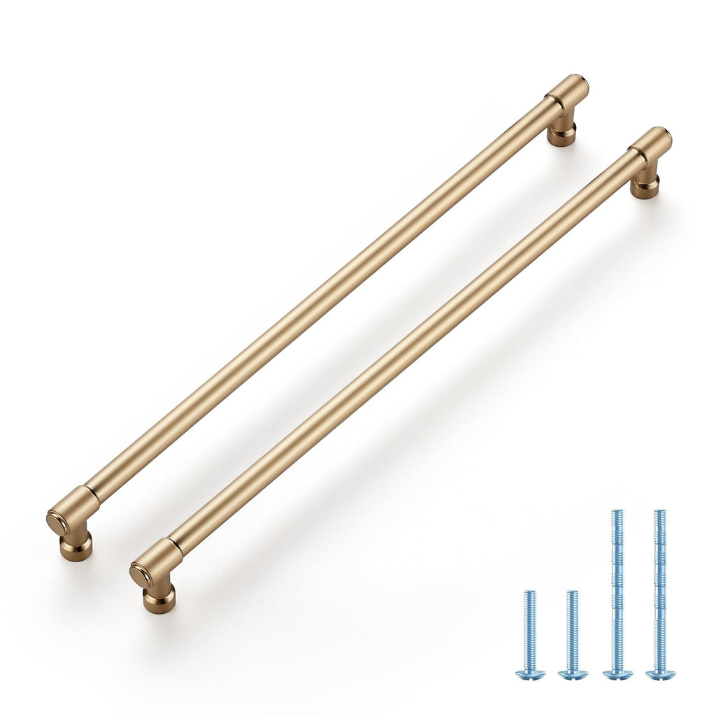 Champagne Bronze Cabinet Handles Modern Pulls,12-3/5 Inch,10 Pack