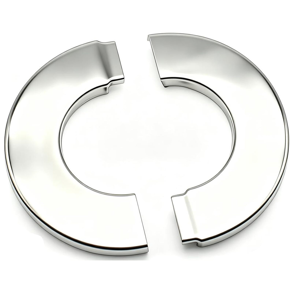 2pcs Wall Split Flange 4.0" Decorative Split Escutcheon Plate