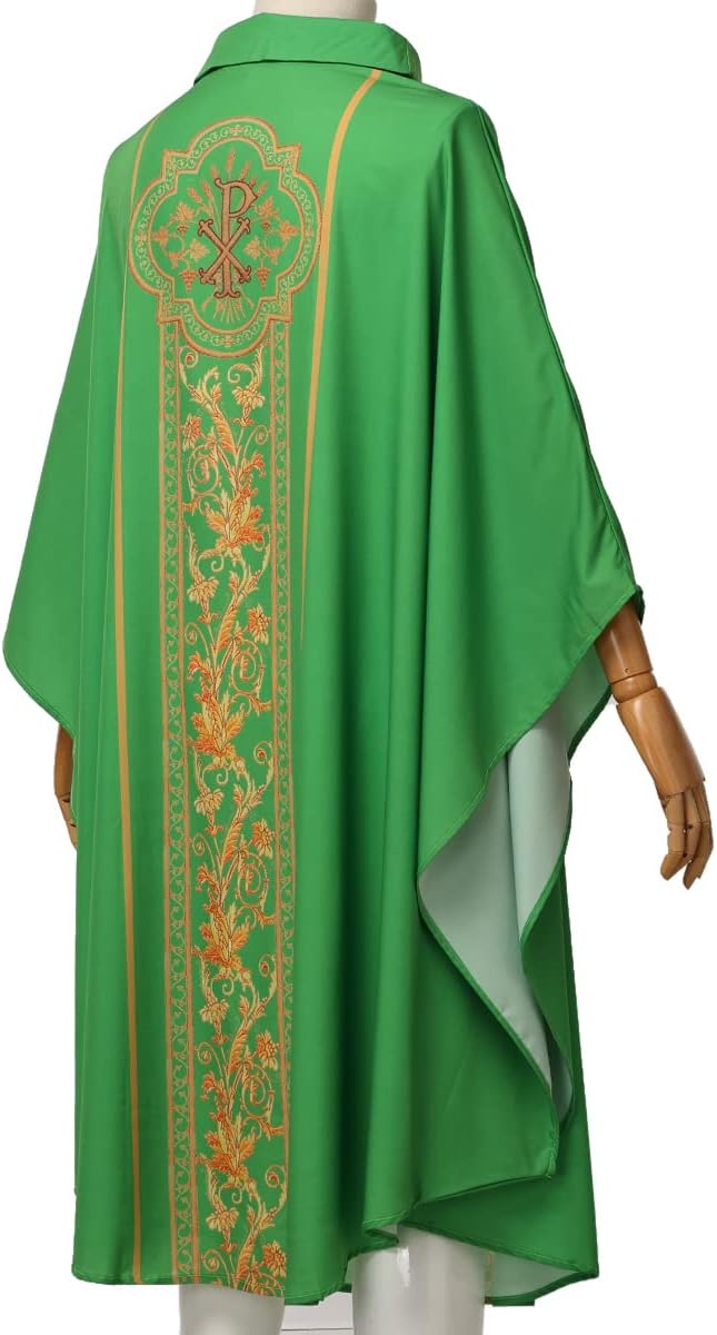 Celebrants Chasuble Mass Vestments Robe Costume