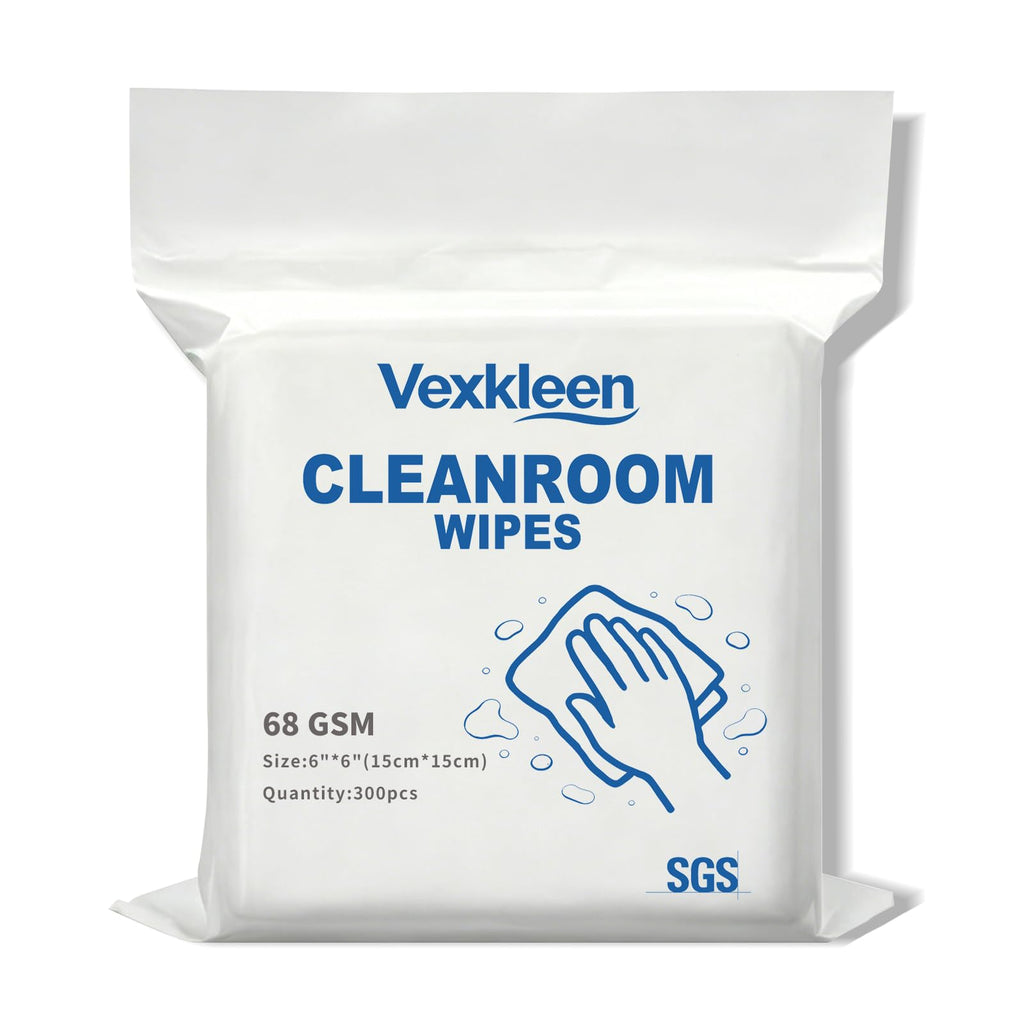 Cleanroom Wipes 6"x6" (300 Pcs, 68GSM)