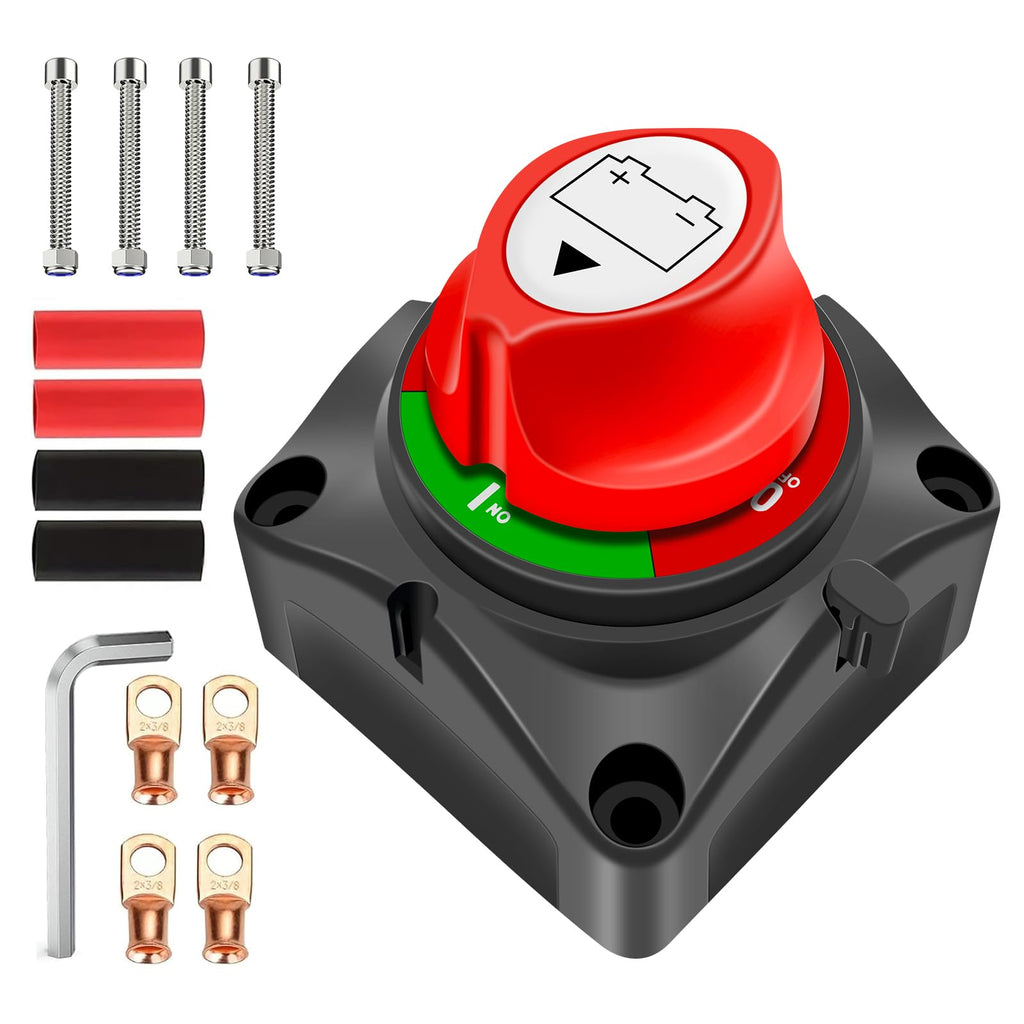 GOGONFLY Battery Disconnect Switch 12V-48V Power Cut Off Switch