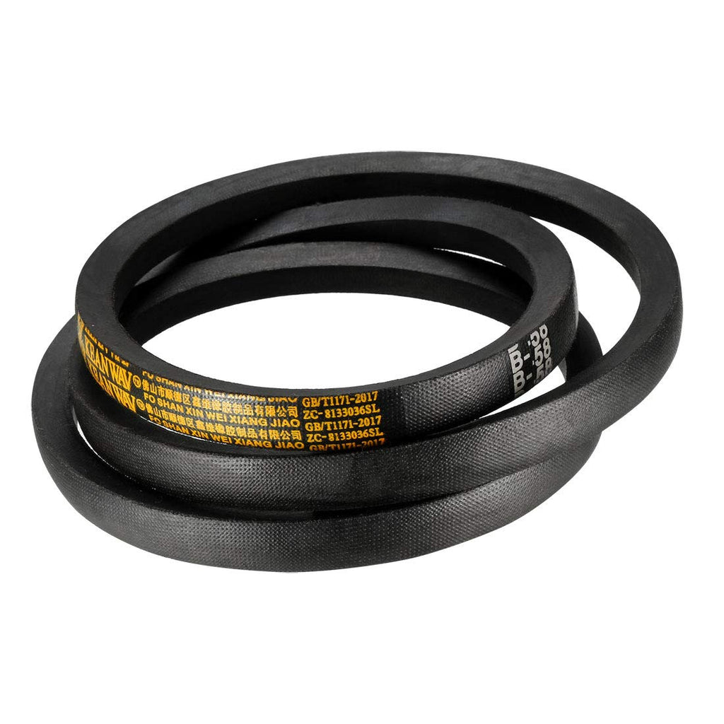 uxcell B-58 V-Belts 58" Inner Length, B-Section Rubber Drive Belt